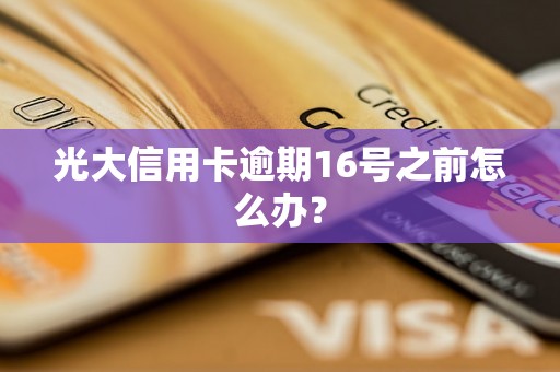 光大信用卡逾期16号之前怎么办？