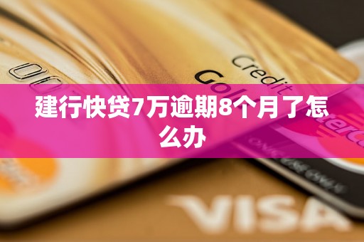 建行快贷7万逾期8个月了怎么办