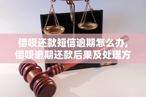 借呗还款短信逾期怎么办,借呗逾期还款后果及处理方法