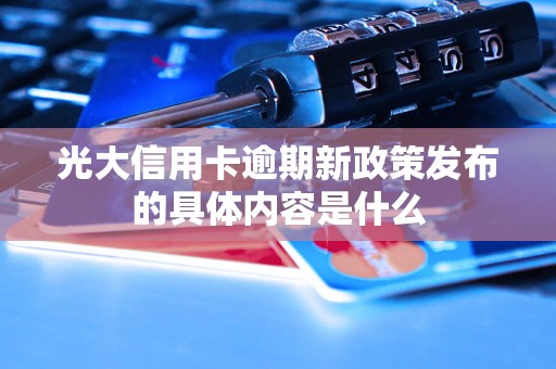 光大信用卡逾期新政策发布的具体内容是什么