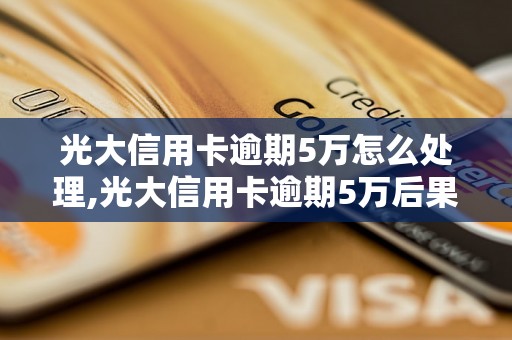 光大信用卡逾期5万怎么处理,光大信用卡逾期5万后果及解决办法