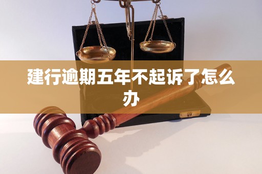 建行逾期五年不起诉了怎么办