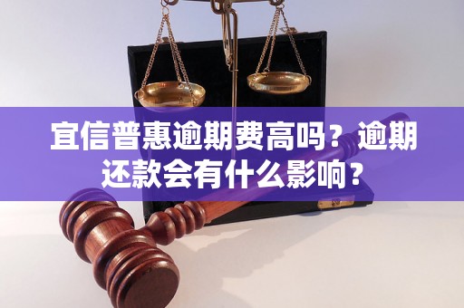 宜信普惠逾期费高吗？逾期还款会有什么影响？