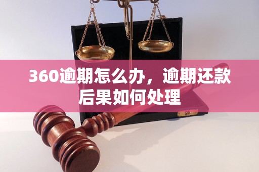 360逾期怎么办，逾期还款后果如何处理