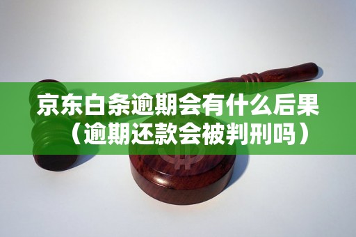 京东白条逾期会有什么后果（逾期还款会被判刑吗）