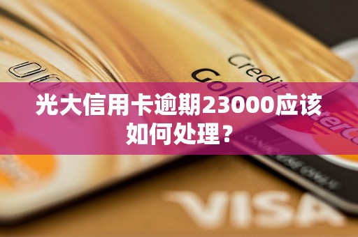 光大信用卡逾期23000应该如何处理？