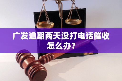 广发逾期两天没打电话催收怎么办？