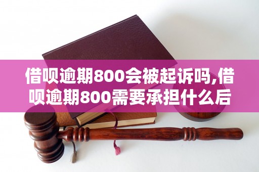 借呗逾期800会被起诉吗,借呗逾期800需要承担什么后果