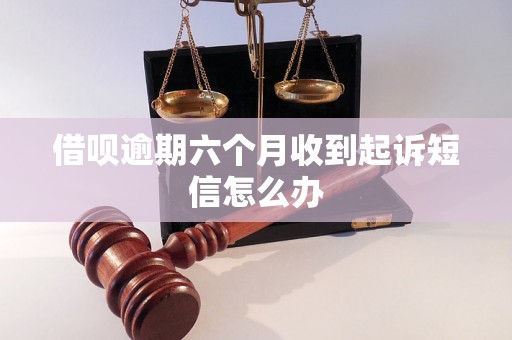 借呗逾期六个月收到起诉短信怎么办