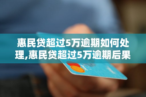 惠民贷超过5万逾期如何处理,惠民贷超过5万逾期后果及解决方法