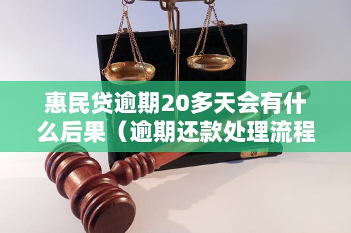 惠民贷逾期20多天会有什么后果（逾期还款处理流程详解）