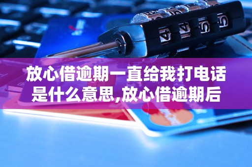 放心借逾期一直给我打电话是什么意思,放心借逾期后果严重吗