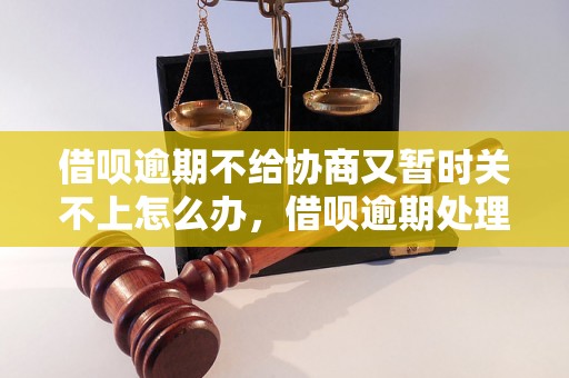 借呗逾期不给协商又暂时关不上怎么办，借呗逾期处理方法与技巧