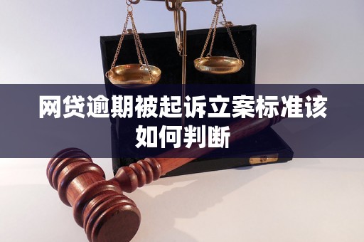 网贷逾期被起诉立案标准该如何判断