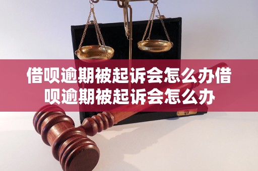 借呗逾期被起诉会怎么办借呗逾期被起诉会怎么办