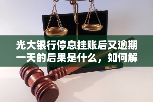 光大银行停息挂账后又逾期一天的后果是什么，如何解决光大银行逾期问题