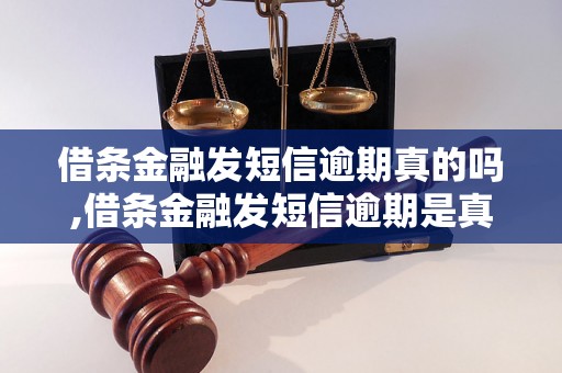 借条金融发短信逾期真的吗,借条金融发短信逾期是真实的吗