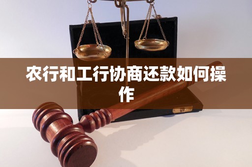 农行和工行协商还款如何操作