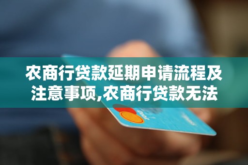 农商行贷款延期申请流程及注意事项,农商行贷款无法按时还款怎么办