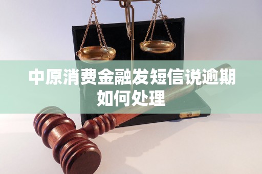 中原消费金融发短信说逾期如何处理