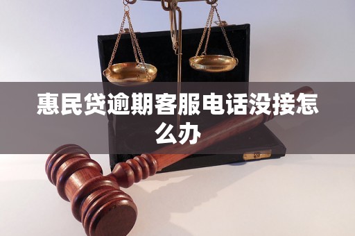 惠民贷逾期客服电话没接怎么办