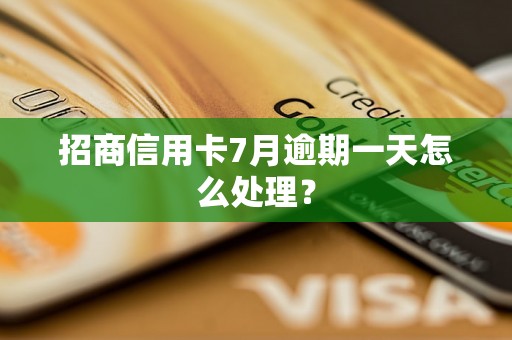 招商信用卡7月逾期一天怎么处理？