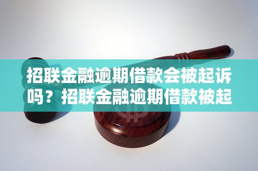 招联金融逾期借款会被起诉吗？招联金融逾期借款被起诉的后果有哪些？