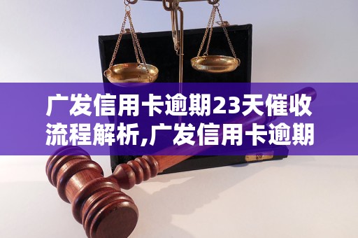 广发信用卡逾期23天催收流程解析,广发信用卡逾期23天催收注意事项