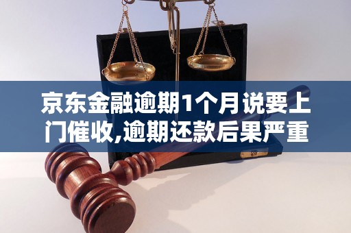 京东金融逾期1个月说要上门催收,逾期还款后果严重吗