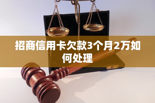 招商信用卡欠款3个月2万如何处理