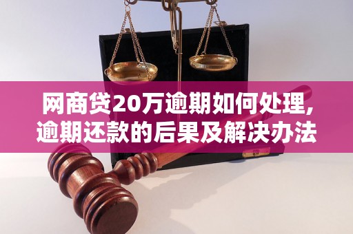 网商贷20万逾期如何处理,逾期还款的后果及解决办法