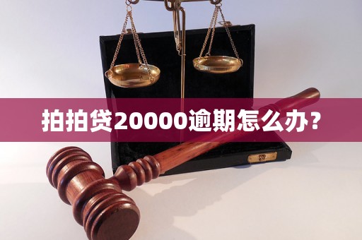 拍拍贷20000逾期怎么办？