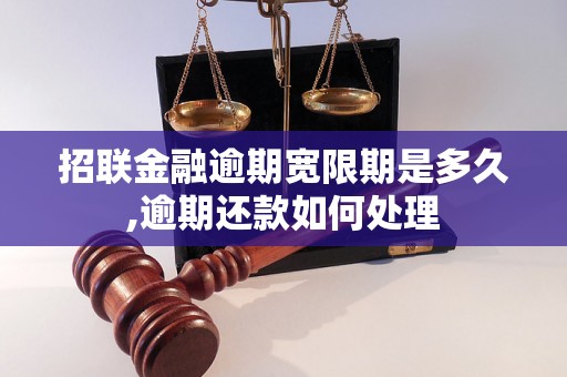 招联金融逾期宽限期是多久,逾期还款如何处理