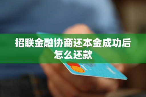 招联金融协商还本金成功后怎么还款