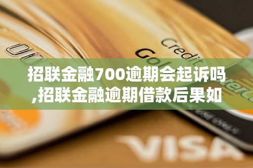 招联金融700逾期会起诉吗,招联金融逾期借款后果如何处理