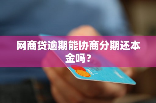 网商贷逾期能协商分期还本金吗？