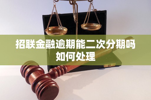 招联金融逾期能二次分期吗如何处理