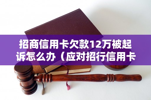 招商信用卡欠款12万被起诉怎么办（应对招行信用卡起诉的法律策略）