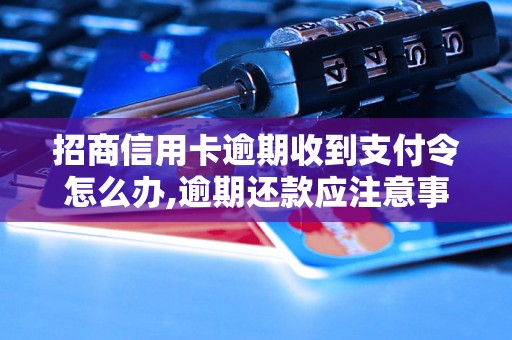 招商信用卡逾期收到支付令怎么办,逾期还款应注意事项