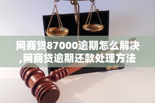 网商贷87000逾期怎么解决,网商贷逾期还款处理方法