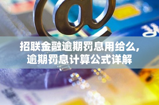 招联金融逾期罚息用给么,逾期罚息计算公式详解