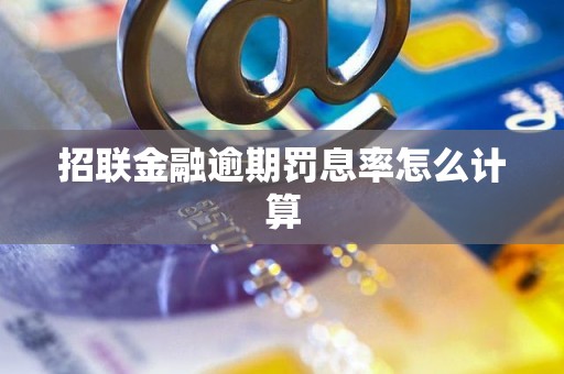 招联金融逾期罚息率怎么计算