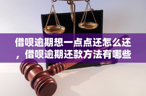 借呗逾期想一点点还怎么还，借呗逾期还款方法有哪些