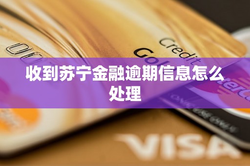 收到苏宁金融逾期信息怎么处理