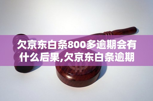 欠京东白条800多逾期会有什么后果,欠京东白条逾期后果及解决办法