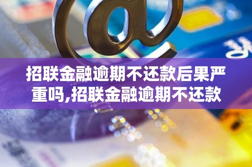 招联金融逾期不还款后果严重吗,招联金融逾期不还款会有什么后果