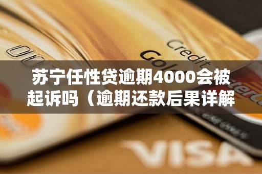 苏宁任性贷逾期4000会被起诉吗（逾期还款后果详解）