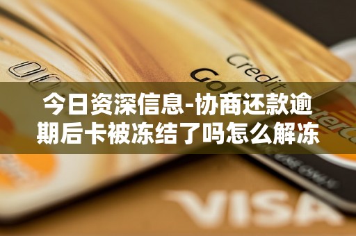 今日资深信息-协商还款逾期后卡被冻结了吗怎么解冻-协商还款逾期后卡被冻结了吗怎么解冻呢 今日资深信息-协商还款逾期后卡被冻结了吗怎么解冻-协商还款逾期后卡被冻结了吗怎么解冻呢