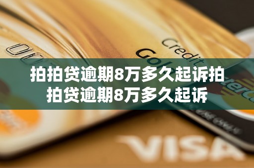 拍拍贷逾期8万多久起诉拍拍贷逾期8万多久起诉