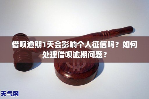 借唄逾期1天會影響個人徵信嗎如何處理借唄逾期問題